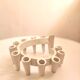 Plastic candle holder 12 candles design 70s
