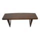 Leif Hansen curved coffee table on sled feet, Denmark 1960s