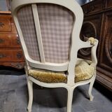 Pair of armchairs cabriolet louis xv