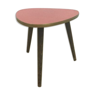 Tabouret tripode rouge