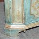 Buffet d'angle vintage peint main style français dessus marbré