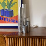 Lampe de table Hollywood Regency à 6 lumières en métal,  Italie 1970
