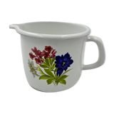 Pot à lait en métal émaillé