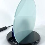 Mid-Century Gong table lamp in marble and glass by Bruno Gecchelin for Skipper. Italy 1981