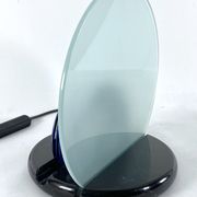 Mid-Century Gong table lamp in marble and glass by Bruno Gecchelin for Skipper. Italy 1981