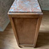 Old bedside wood and marble