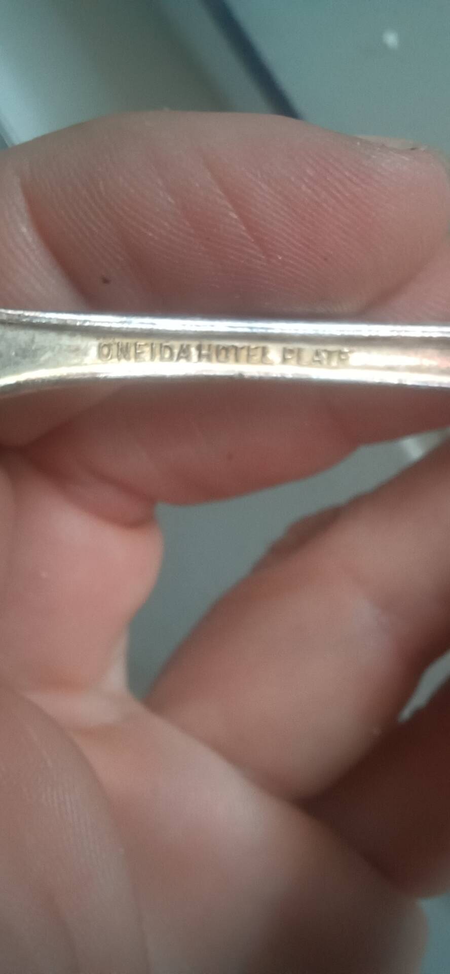 Lot de 6 petites cuillères vintage - Oneida Hotel Plate
