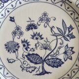 Blue porcelain onion plates