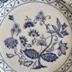 Blue porcelain onion plates