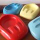 Set of Ten Unique Colored Bakelite Ashtrays, Škoda Car Manufacturer, 1950s