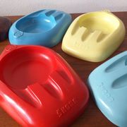 Set of Ten Unique Colored Bakelite Ashtrays, Škoda Car Manufacturer, 1950s
