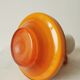 Vintage Murano Cased Glass Vase: Retro Orange Ceramic, 70s Yugoslavia