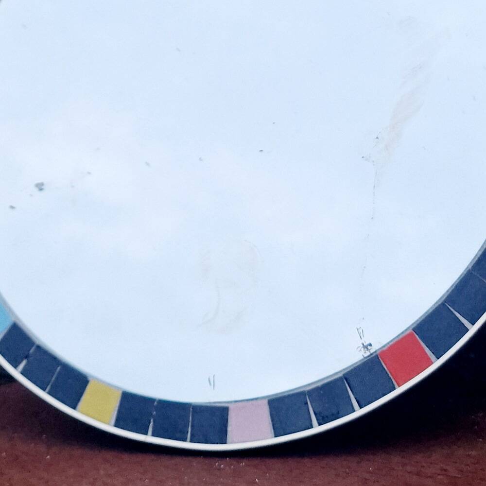 Vintage ceramic tile mirror