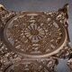 Decorative Metal Side Table, Italy, 1960s
