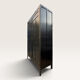 Renovated black Art Deco Parisian wardrobe