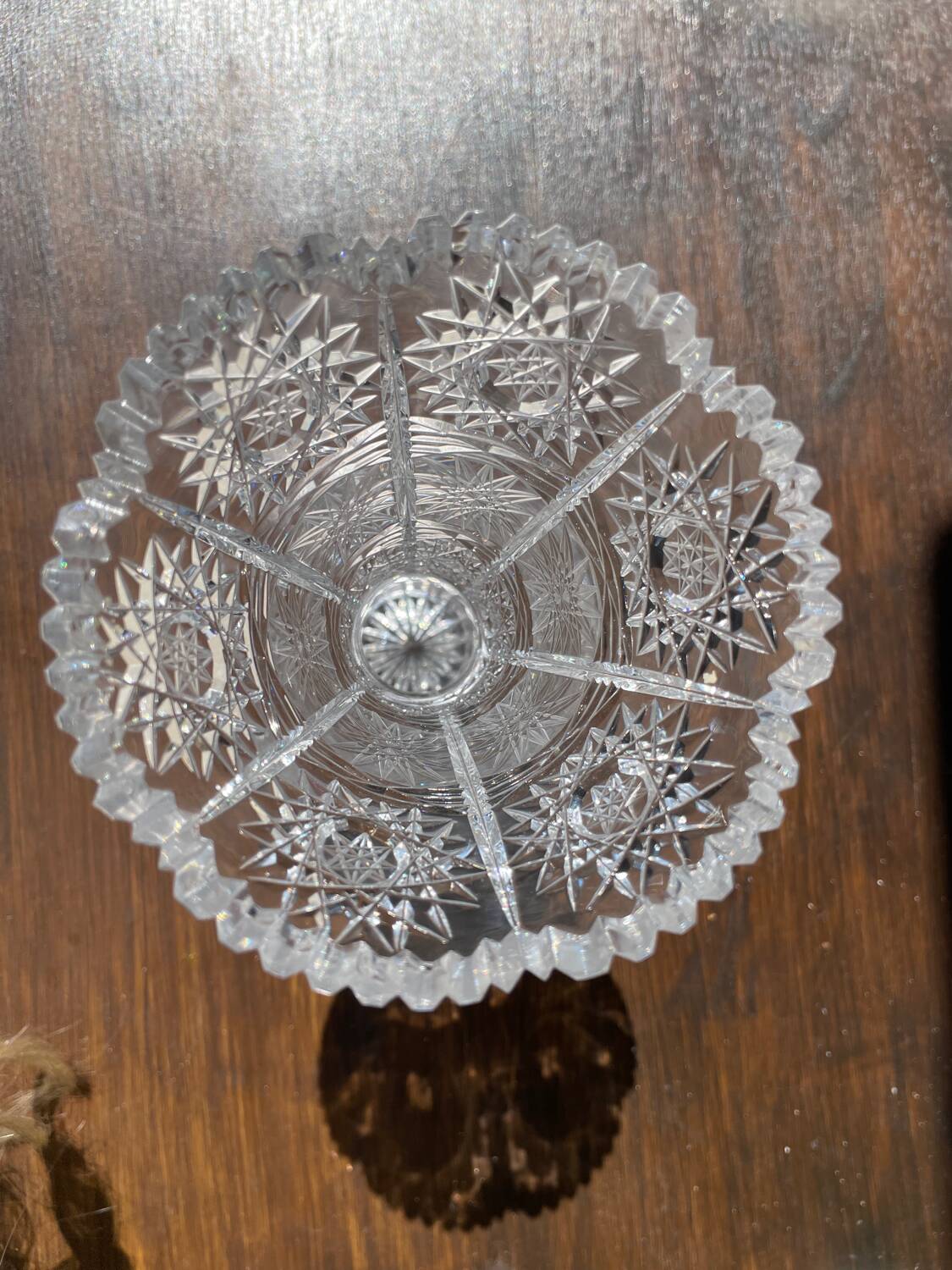 Vintage Bohemian Crystal Vase