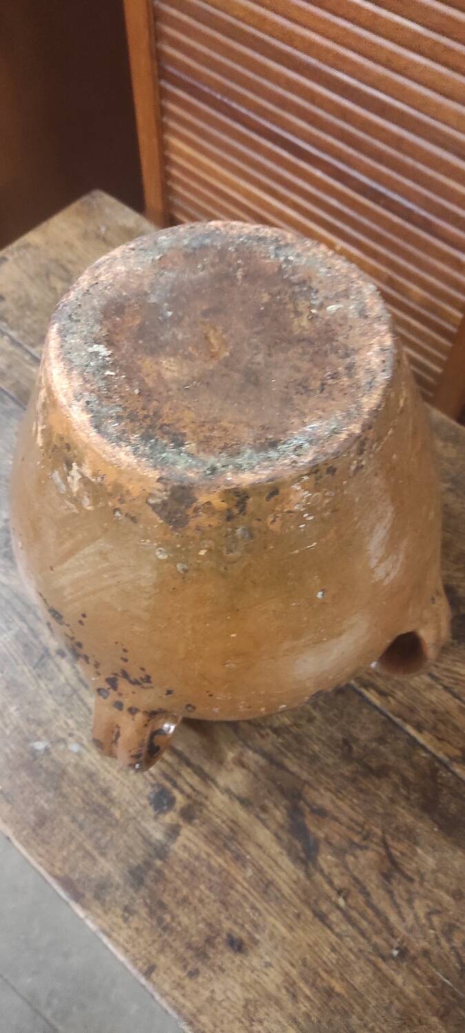 Buire jar vase jug Auvergne in old terracotta