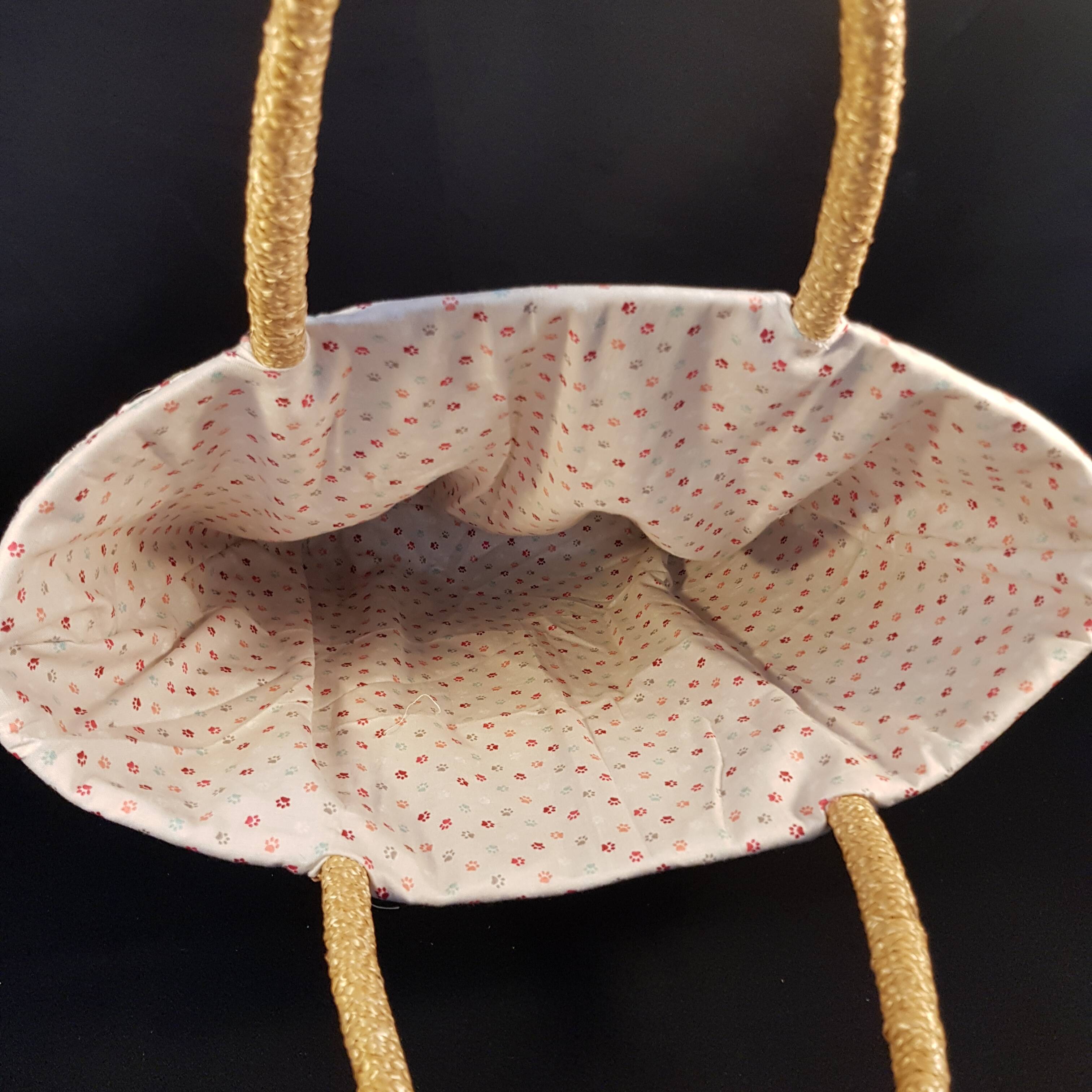 Vintage straw basket