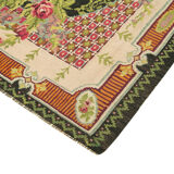Tapisserie vintage nouée à la main noir kilim 214 cm x 356 cm - 23281