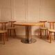 Circular dining table