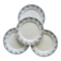 4 dessert plates from Sarreguemines U&C in the Luchon model.