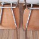 Pair of chairs in formica marbled effect 70s