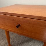 Scandinavian teak bedside table from the 60s