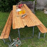 Guinguette table and benches