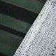 Tapis Kilim vintage vert et noir, 86x86 cm