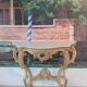 Natural wood XIX Louis XV console