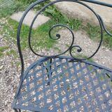 Banc de jardin en fer ancien