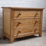 Commode à tiroirs en chêne massif