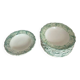 Soup plates with cabbage barbotine