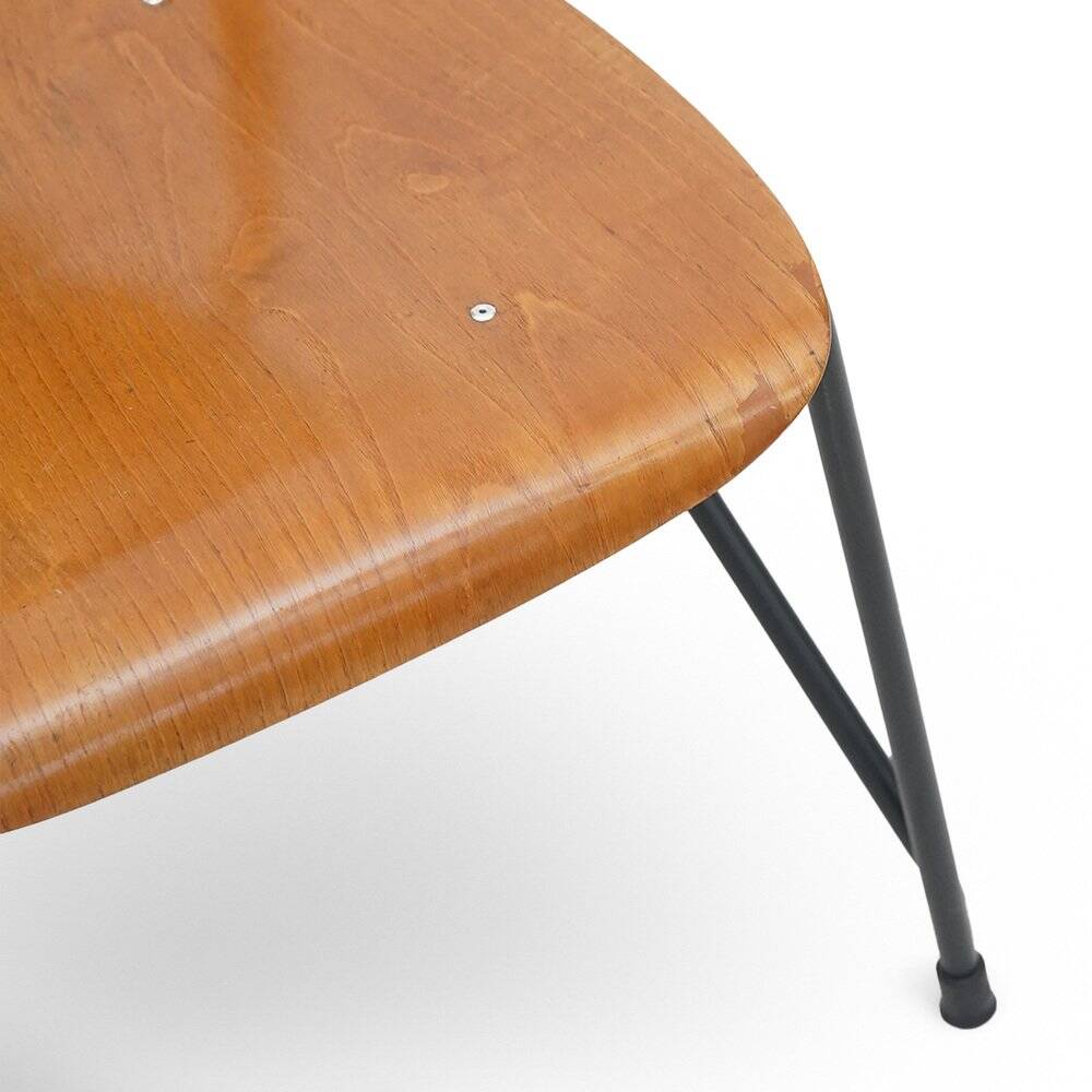 Vintage chairs by Aurelio Villari for Isa Bergamo, 1950s, set of 4.