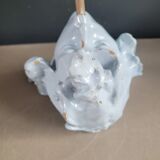 Vintage opaline globe sculptural wall light