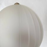 Vintage frosted glass wall lamp from the 80s