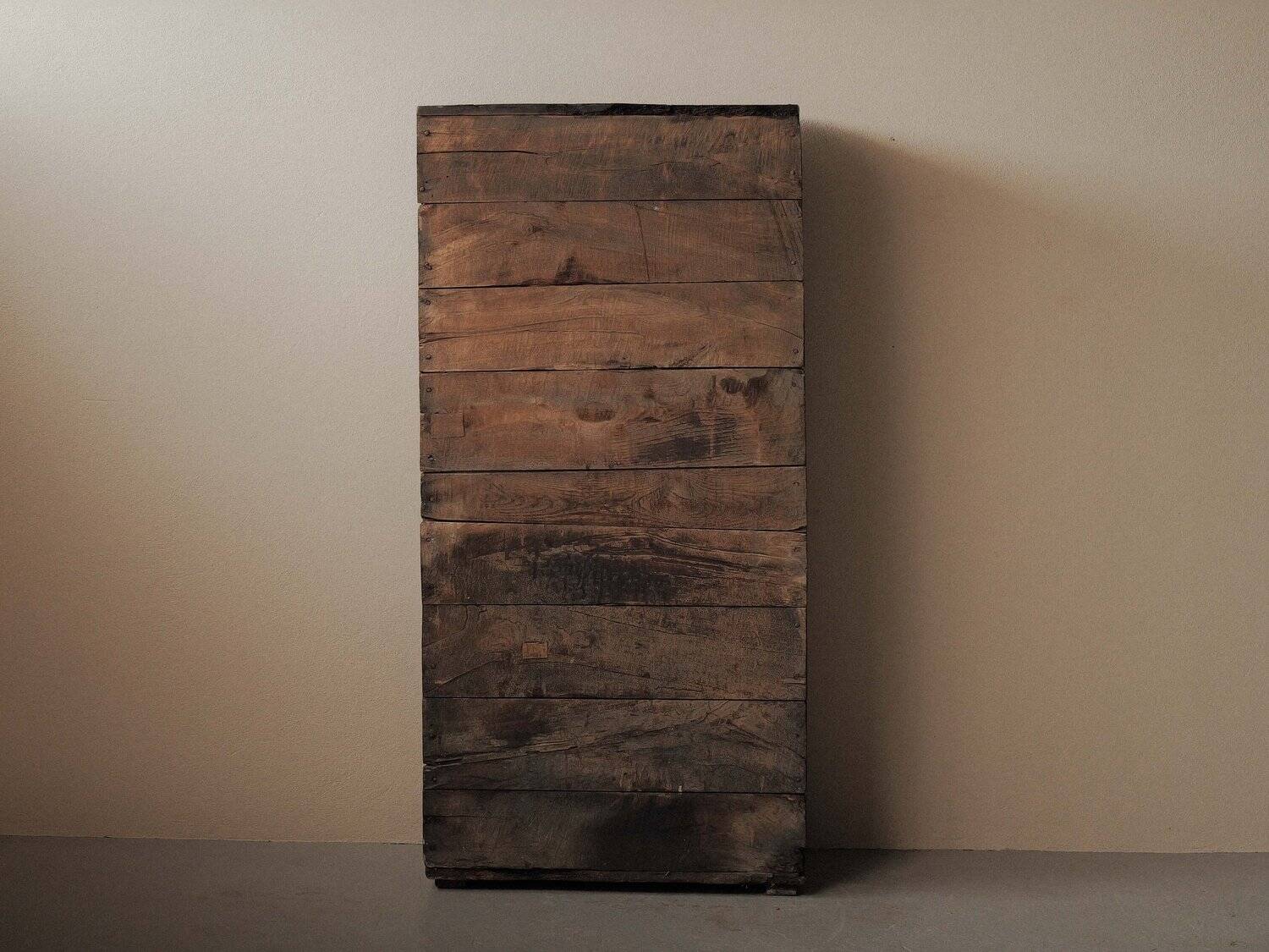 Antique mountain wardrobe in solid oak – 19th century