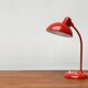Red German table lamp mid-century 6556 by Christian Dell for Kaiser Idell, 1960s