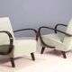 Pair of armchairs H-227, Jindřich Halabala, 1930s, Czechoslovakia