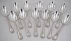 Christofle Marly, 12 dessert spoons, silver-plated metal, 17 cm.