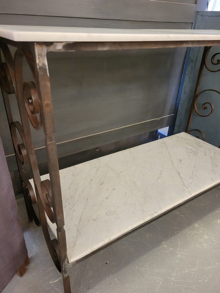 Console ou Etagère en fer forgé