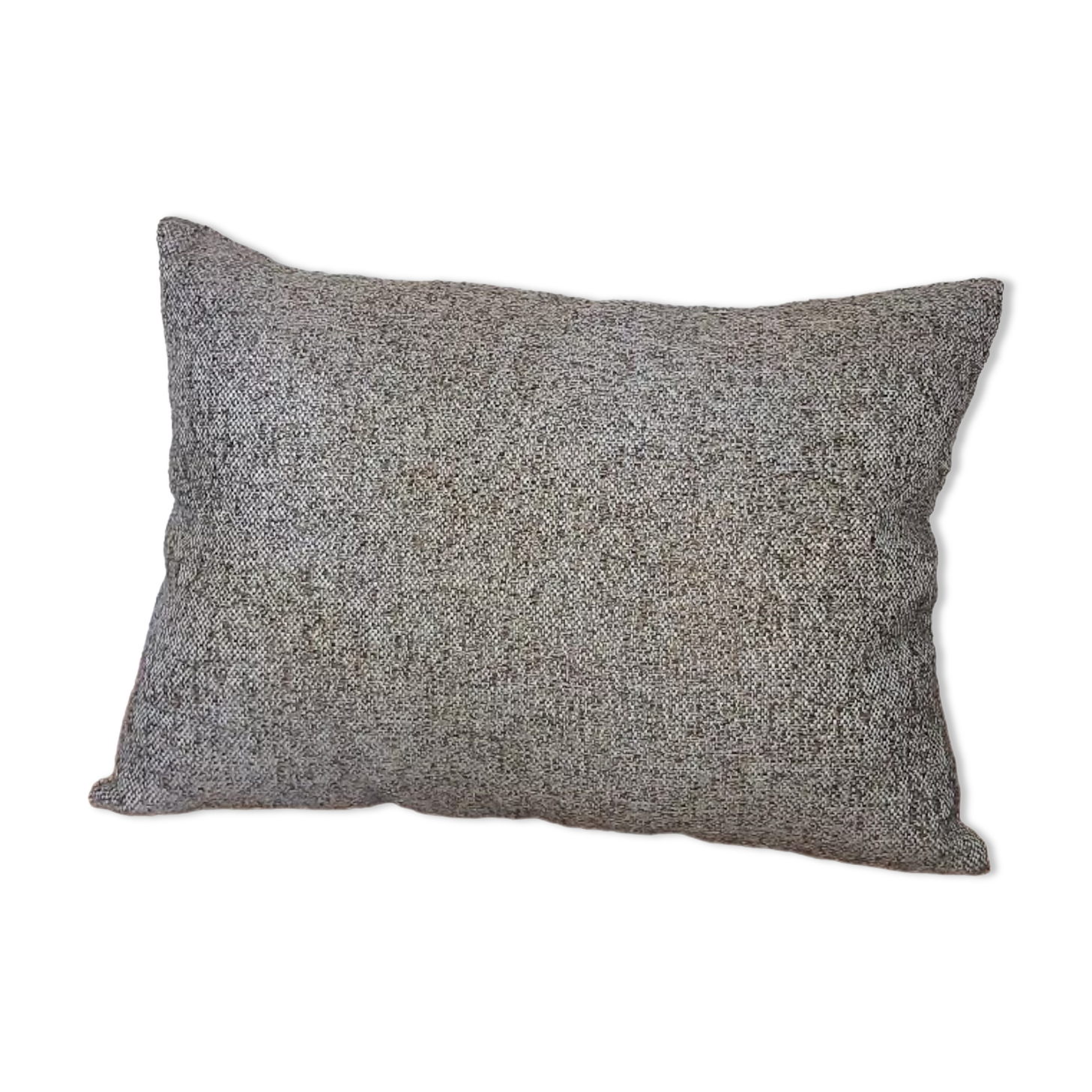 Coussin rectangulaire chiné taupe
