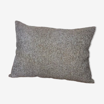 Coussin rectangulaire chiné taupe