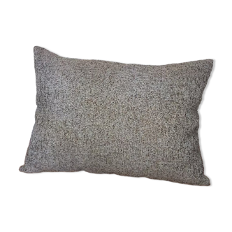 Rectangular cushion mottled taupe