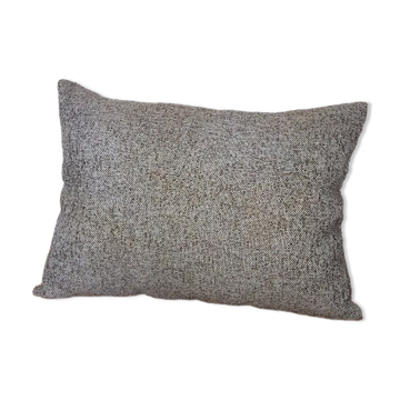 Coussin rectangulaire chiné taupe
