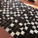 Tapis patchwork en véritable peau de vache 170 × 240 cm