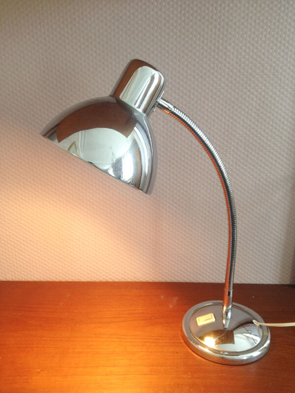 Chrome desk lamp, 60 years