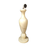 Pied de lampe en albatre