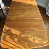 Vintage teak rectangle extendable dining table by AM Mobler Denmark