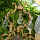 Lustre st Louis XV bronze et cristal ancien